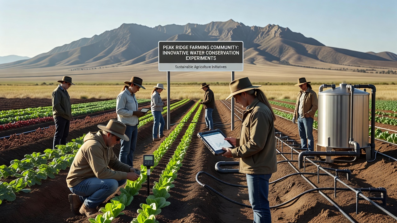 Close-up of soil moisture sensors installed in a Peak Ridge field with drip irrigation lines visible